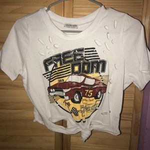 FASHION NOVA GARCIA DISTRESSED TOP